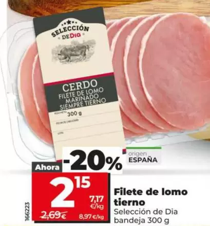 Seleccion De Dia - Filete De Lomo Tierno 