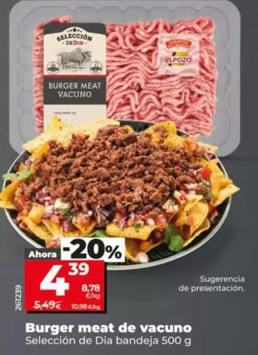 Seleccion De Dia - Burger Meat De Vacuno 