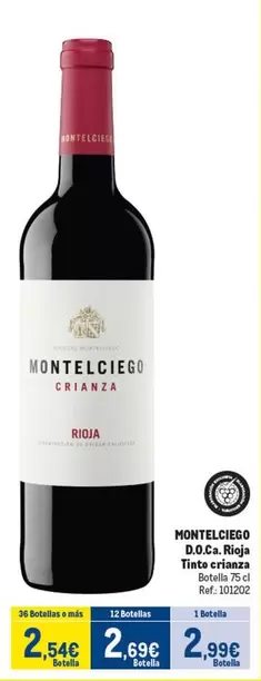 Castillo Rioja - Montelciero D.O.Ca. Rioja Tinto Crianza