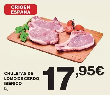 origen - Chuletas De Lomo De Cerdo Ibérico