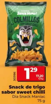 Dia Snack Maniac - Snack De Trigo Sabor Sweet Chilli 