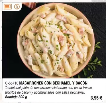 Macarrones Con Bechamel Y Bacon