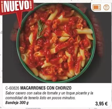 Macarrones Con Chorizo