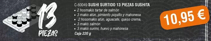 Sushita - Sushi Surtido 19 Piezas Sishita