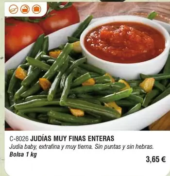 Judias Muy Finas Enteras