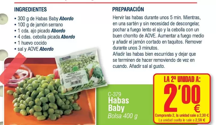 abordo - Ingredientes