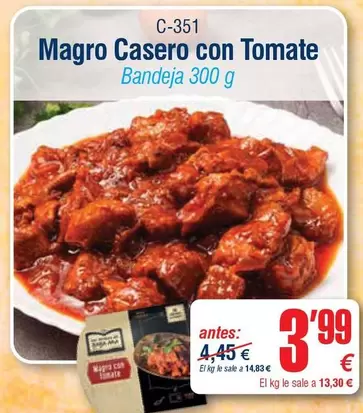 Magro Casero Con Tomate