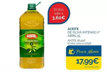 Abril - Aceite De Oliva Intenso 1°