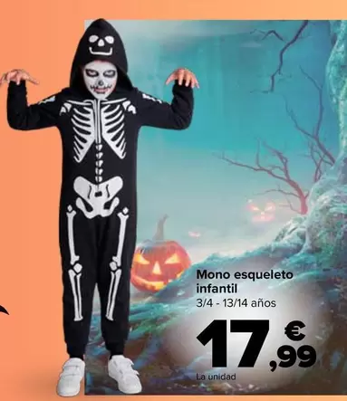 Mono Esqueleto Infantil