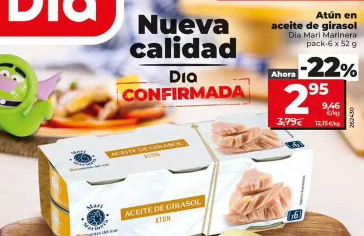 Dia Mari Marinera - Atún En Aceite De Girasol Pack-6 X 52 G