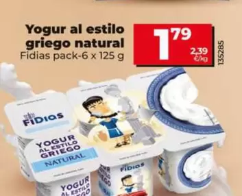 Fidias - Yogur Al Estilo Griego Natural