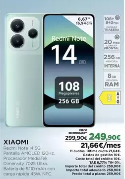 Xiaomi - Redmi Note 14 5g