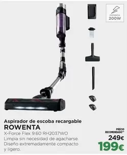 Rowenta - Aspirador Escoba Recargable