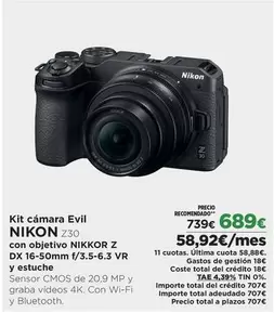 Nikon - Kit Cámara Evil Con Objetivo Nikkor Z