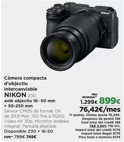 Nikon - Câmera Compacta D'obijecti Intercanylable