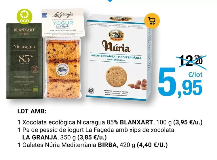 blanxart - Xocolata Ecologica Nicaragua 85%