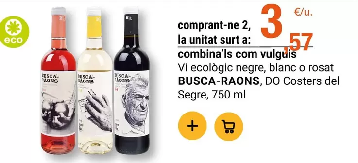 Eco - Vi logic Negre, Blanc O Rosat