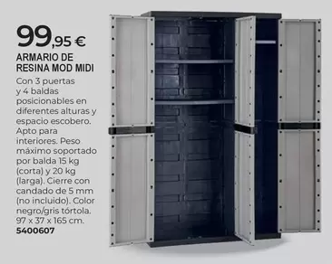 Armario De Resina Mod Midi