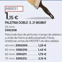 Bigmat - Paletina Doble S. 21