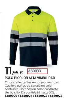 Botones - Polo Bicolor Alta Visibilidad