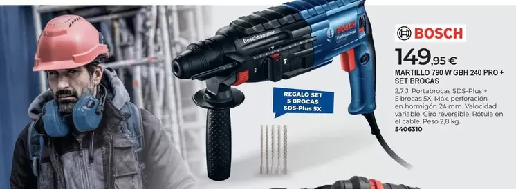 Bosch - martillo 79W Gb7 240 Pro+ Set Brocas