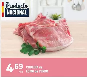 Chuleta De Lomo De Cerdo