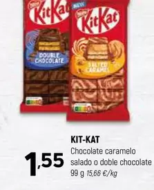 Nestlé - Kit Kat Chocolate Caramelo Salado O Doble Chocolate