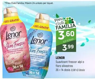 lenor - Suavitzant Frescor Alpi O Flors Silvestres