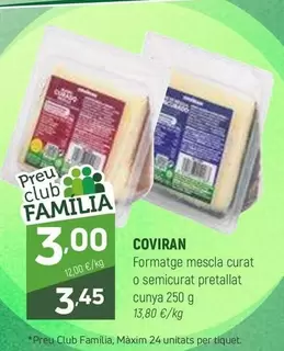 Coviran - Formatge Mescla Curat O Semicurat Pretallat Cunya