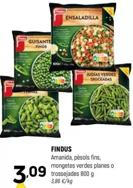 Findus - Amanida, Pesols Fins, Mongetes Verdes Planes O Trosse/ades