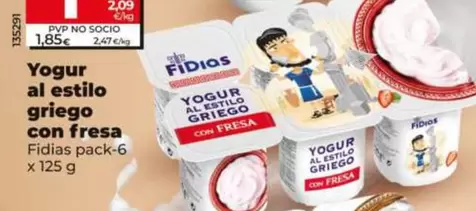 Fidias - Yogur Al Estilo Griego Con Fresa 
