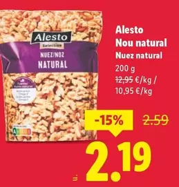 Alesto - Nuez Natural