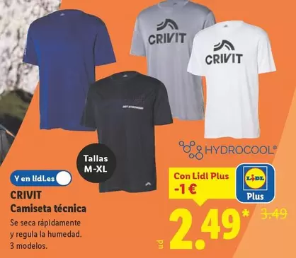 Crivit - Camiseta Tecnica