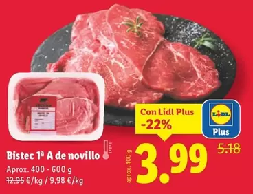 Bistec 1ª A De Novillo