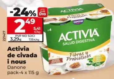 Danone - Activia De Avena Y Nueces