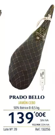 Prado Bello - Jamón Cebo
