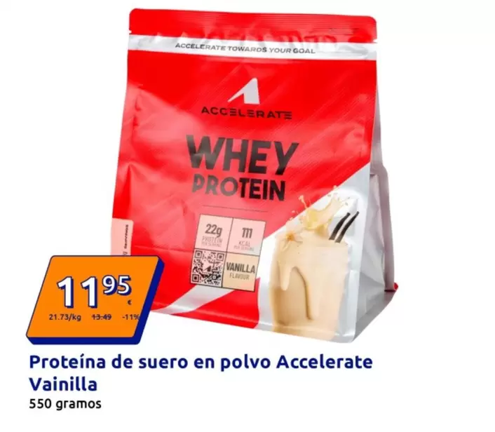 Accelerate - Proteína De Suero En Polvo Vainilla 
