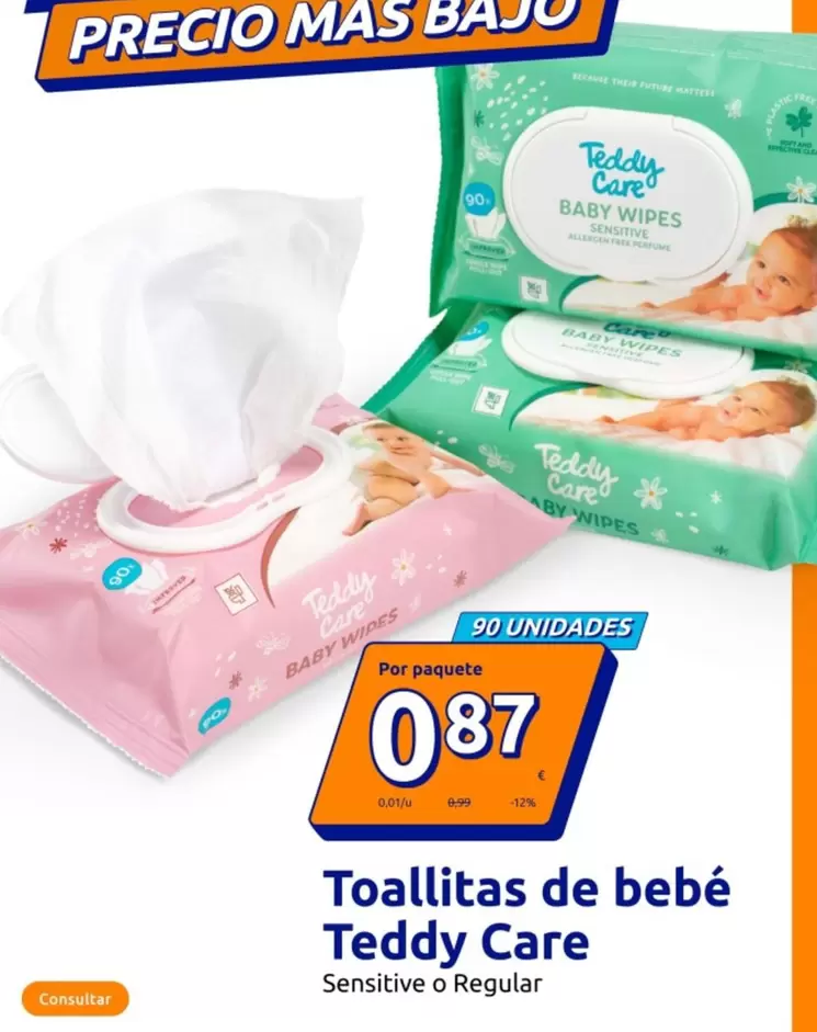Teddy Care - Toallitas De Bebé 