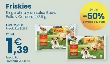 Friskies - En Gelatina Y En Salsa Buey, Pollo Y Cordero