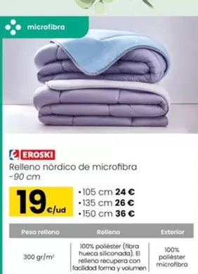 Eroski - Relleno Nordico De Microfibra