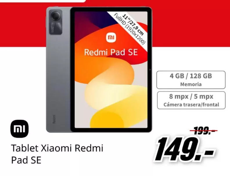 Xiaomi - Tablet Redmi Pad Se