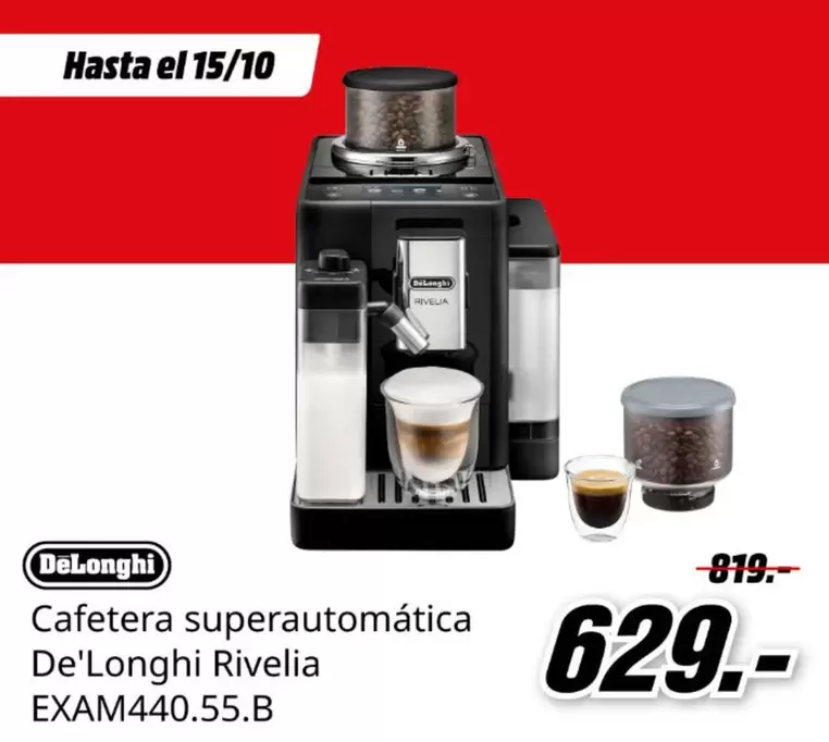 De'Longhi - Cafetera Superautomatica  Rivelia EXAM440.55.B