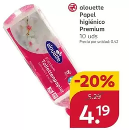 Alouette - Papel Higienico Premium