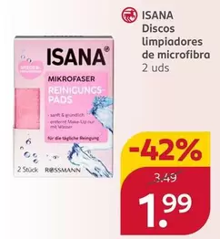 Isana - Discos Limpiadores De Microfibra