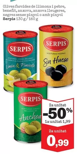 Serpis - Olives Farcides De Llimona I Pebre