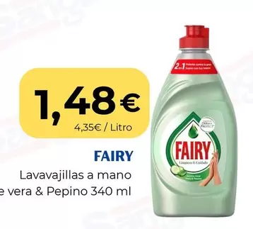 Fairy - Lavavajillas A Mano Aloe Vera & Pepino