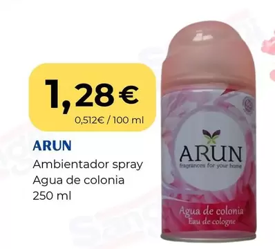 Arun - Ambientador Spray Agua De Colonia