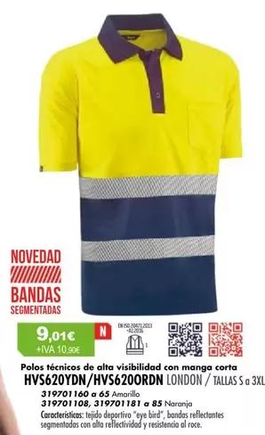 Polos Tecnicos De Alta Visibladad Con Mango Corta