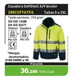 Cazadora SoftShell A/ V Bicolor 288CSFYAYFA