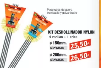 Fuegonet - Kit Deshollinador Nylon